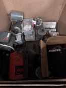 Gaylord Box w/ Used Electric Motors and Raymond Line Driver Box ($25 Loading fee will be added to bu