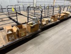 (9) Brand New Electric Motors, Various HP, & (1) Industrial Control Power Supply (Material Carts Not