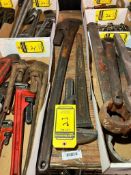 (2) Pipe Wrenches; (1) Erie Tool 36" & (1) Ridgid 24"