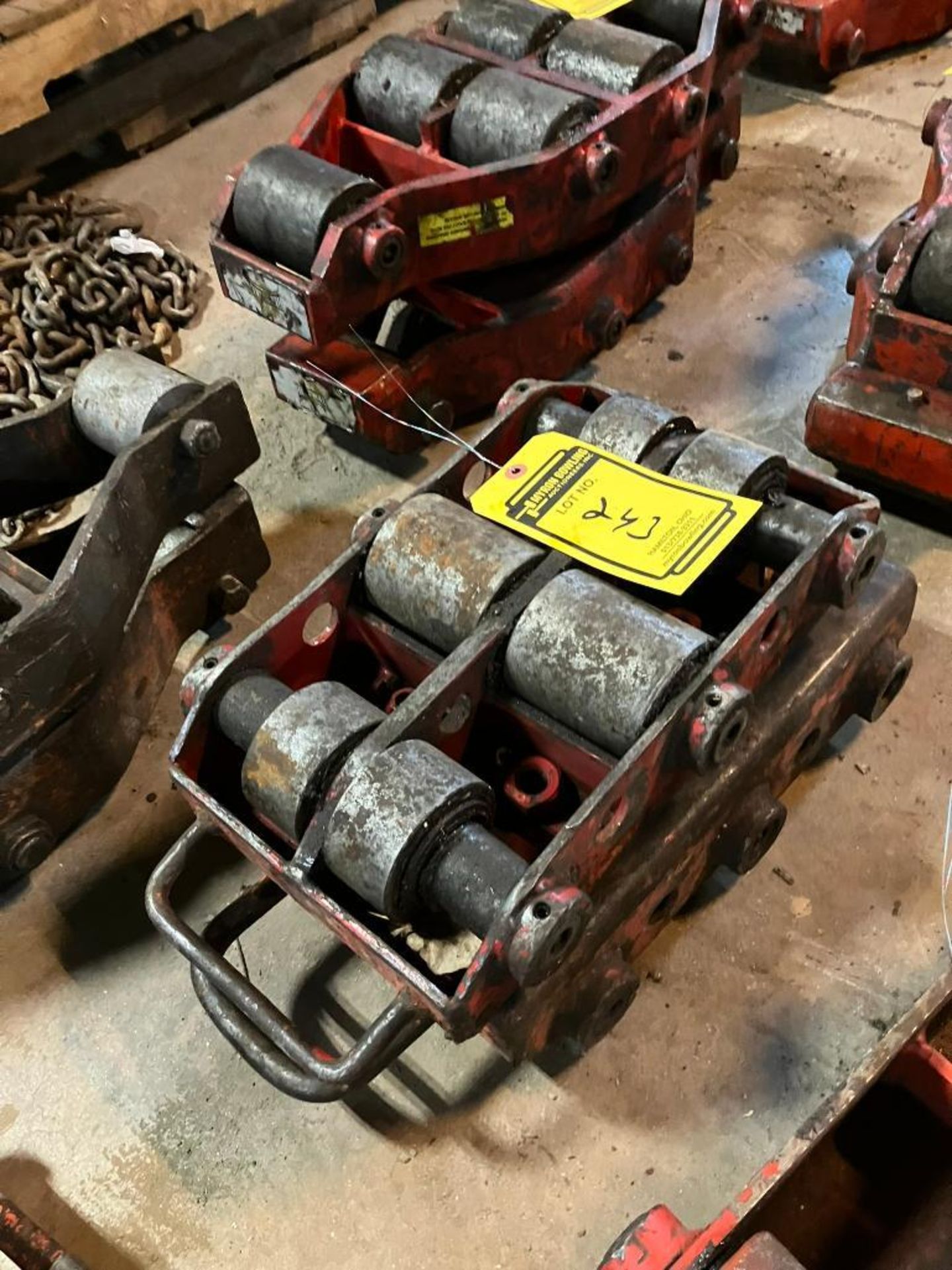 Heavy Haul Approx. 15-Ton Rigging Machine Moving Skates