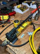 Enerpac Hydraulic Pump w/ Approx. 10-Ton Hydraulic Jack