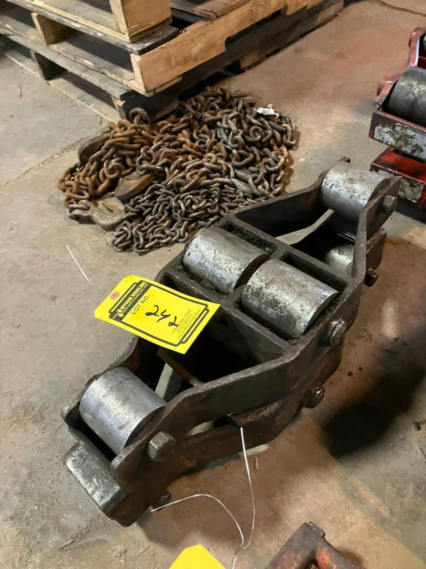 (2) Heavy Haul 15-Ton Rigging Machine Moving Skates