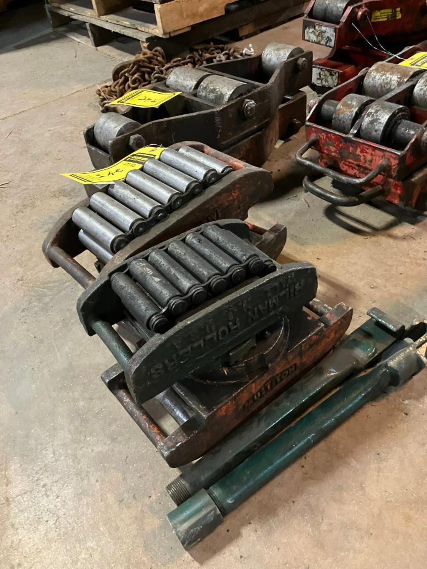(3) Multi-Ton & (1) Hilman Roller Rigging Machine Moving Skates (Approx ...