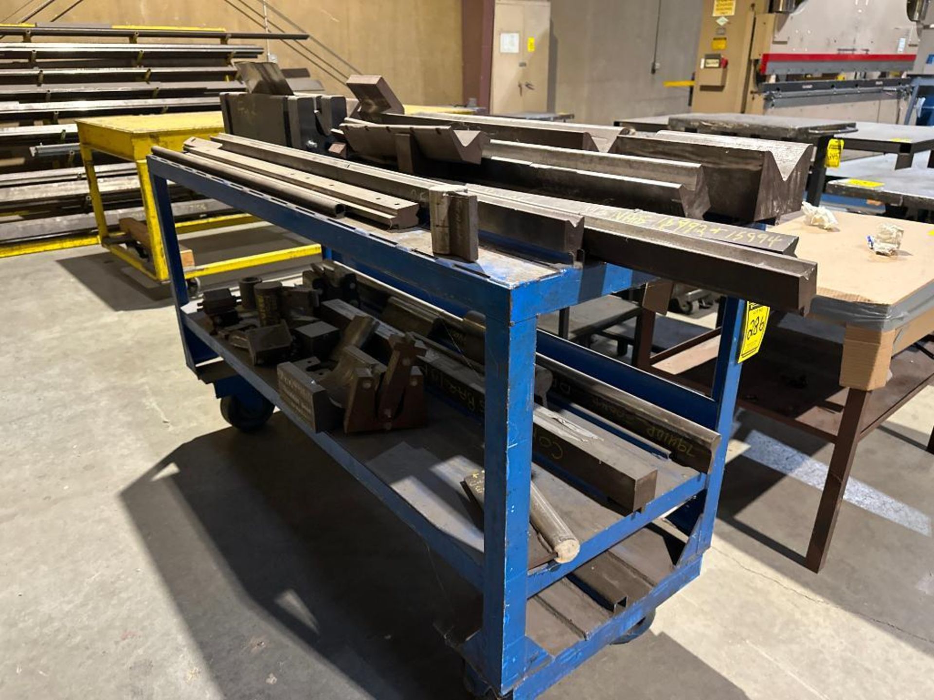 Press Brake Rack { Group of lots: 283, 284, 285, 286 (P) } Drawer of Assorted Press ...