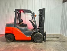 2017 Toyota 8,000-LB. Capacity Forklift, Model 8FD35U, S/N 11714, Diesel Fuel, Solid Pneumatic Tires