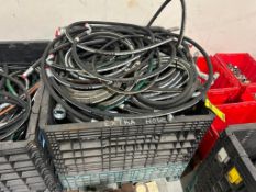 Assorted Eaton Hydraulic Hoses & Fittings w/ Collapsible Crate (Location: 4404 Hamilton Cleves Rd, H