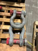 (2) Crosby Shackles, 55 Ton WLL (Location: 4404 Hamilton Cleves Rd, Hamilton, OH 45013)