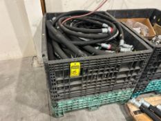 Assorted Eaton Hydraulic Hoses & Fittings w/ Collapsible Crate (Location: 4404 Hamilton Cleves Rd, H
