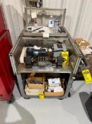 Custom Built Lathe / Oriental Motor & Cart w/ Assorted Tooling