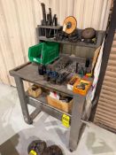 Workbench w/ Lathe Tooling: Tool Holders, Boring Bars, Chuck Jaws, & Carbide
