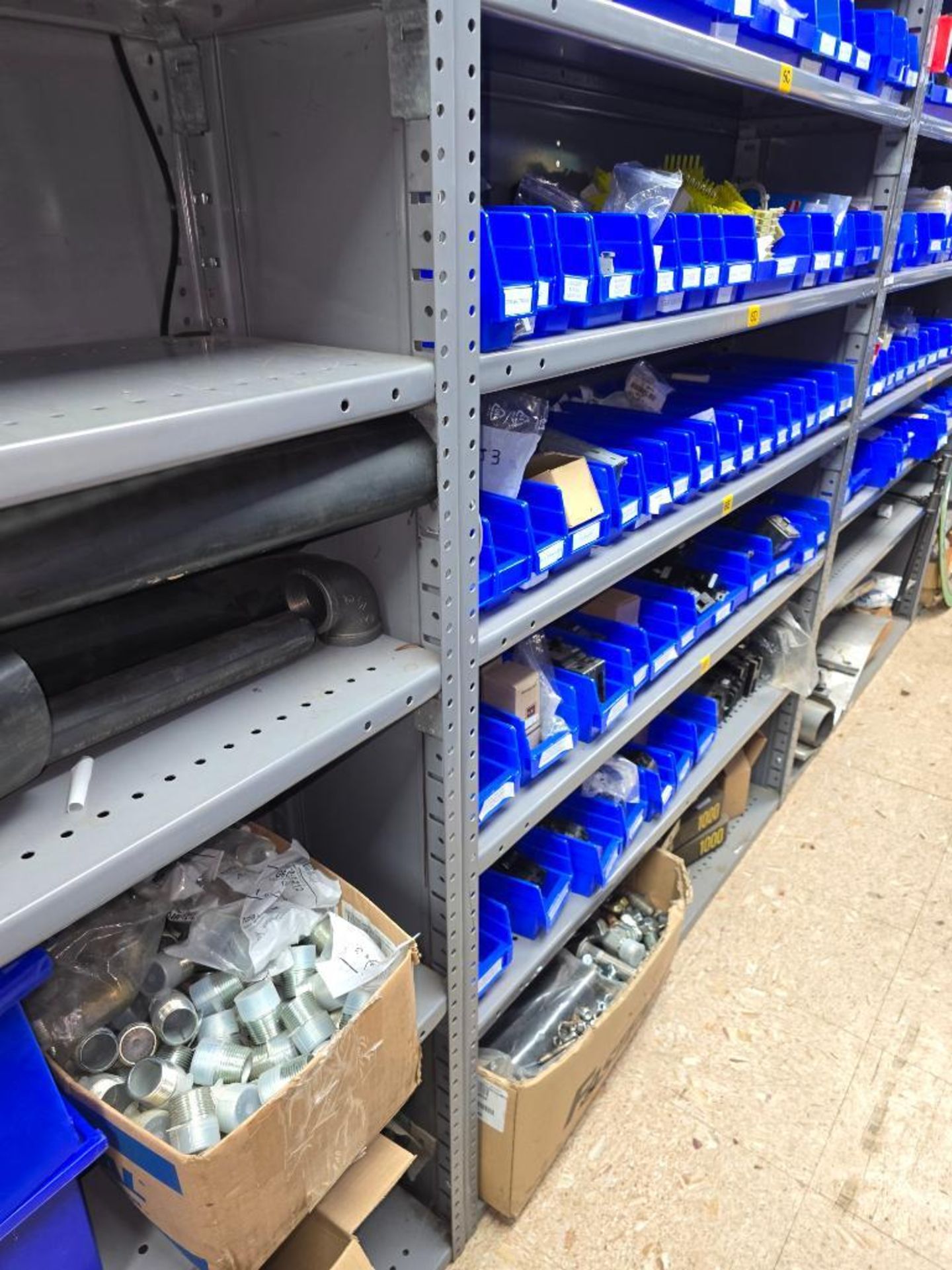 (7) Sections of Shelving *CONTENTS ONLY*; Fastenal Parts/Hardware, T&B ...