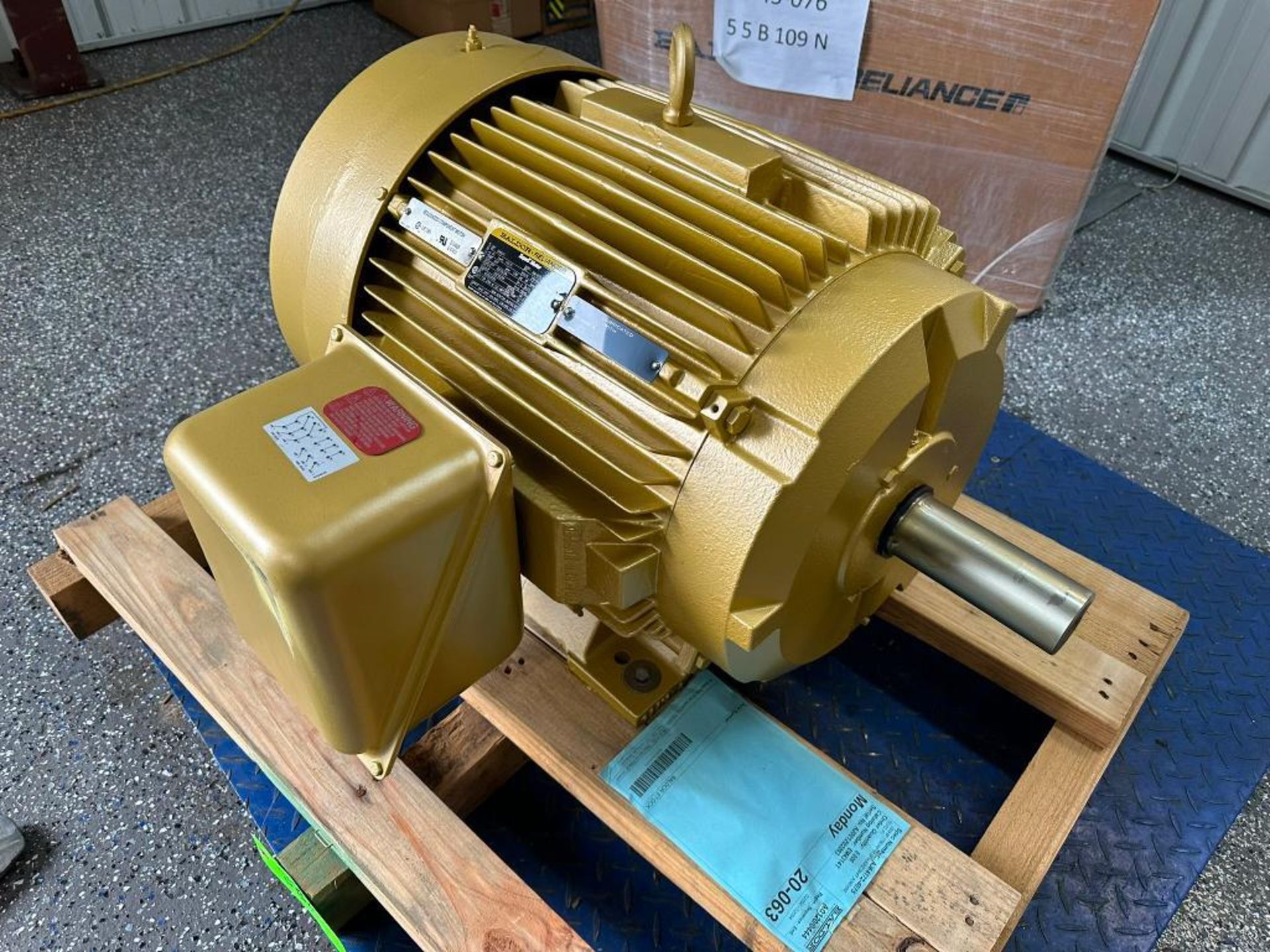 (JBP) (New) Baldor-Reliance 60 HP Super-E Motor, 364T Frame, 230/460 V ...