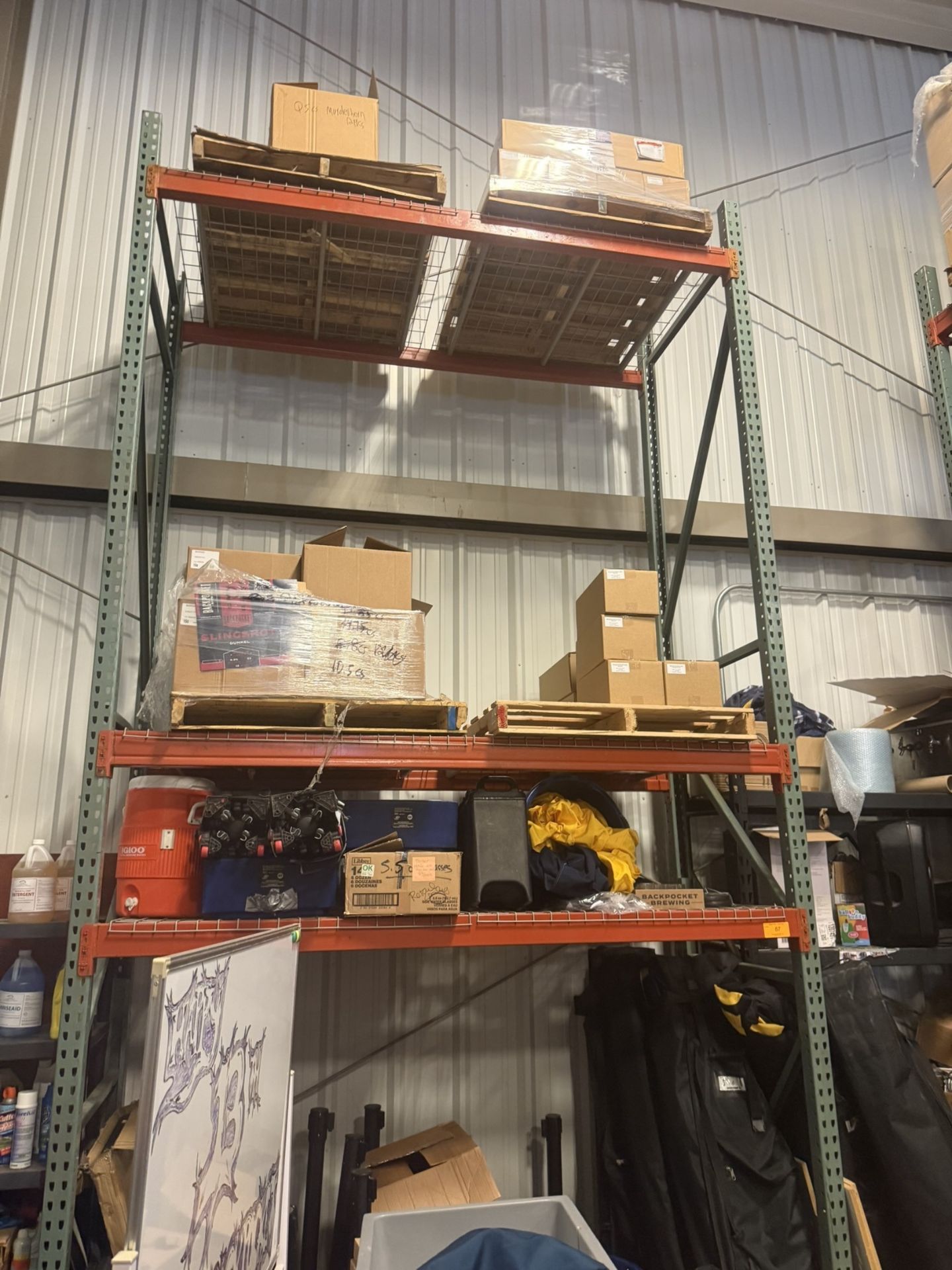 Pallet Racking- 2 Sections- Each Section Approx 103" L X 43" W X 180 ...