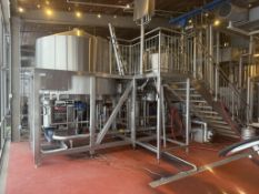 Bulk Bid for BrauKon 40 HL Brewhouse, Work Tank, HLT, CLT, S/G Pump, CIP (Lots 1 - 6)