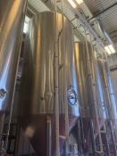 120 HL Stainless Steel Fermenter, Glycol Jacket, Cone Bottom, 4 Stainless Steel Legs with Leveling