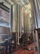 120 HL Stainless Steel Fermenter, Glycol Jacket, Cone Bottom, 4 Stainless Steel Legs with Leveling