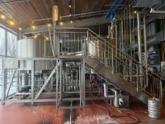 BrauKon 40 HL Stainless Steel 2-Vessel Brewhouse - Stainless Steel Lauter Tun Kettle, Bottom Mixing,