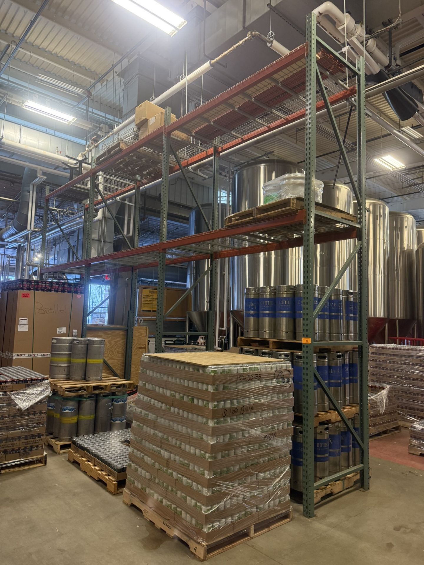 Pallet Racking-3 Sections- Each Section Approx 103" L X 43" W X 180 ...