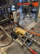 Stainless Steel Centrifugal Transfer Pump on Cart with 5 HP Baldor Super-E Motor and Lenze AC Tech