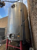 200 BBL Stainless Steel Fermentation Tank - Cone Bottom, Glycol Jacketed, Zwickel Valve, Top and
