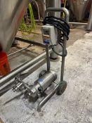 Stainless Steel Centrifugal Transfer Pump on Cart with 2 HP Motor and Lenze AC Tech VFD
