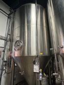 Premier Stainless 120 BBL Stainless Steel Fermentation Tank - Cone Bottom, Glycol Jacketed,