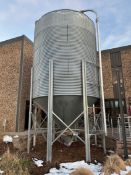 Galvanized Grain Silo (Approx. 12' Diameter and 19' O.H.)