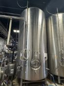 Premier Stainless 120 BBL Stainless Steel Brite Tank - Dish Bottom, Glycol Jacketed, Zwickel