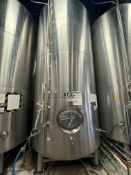 Premier Stainless 120 BBL Stainless Steel Brite Tank - Dish Bottom, Glycol Jacketed, Zwickel