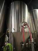 Premier Stainless 120 BBL Stainless Steel Fermentation Tank - Cone Bottom, Glycol Jacketed,