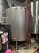 Quality Tank Solutions 35 BBL Stainless Steel Wort Receiving Tank - Dish Bottom, Top Mandoor (