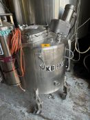 Lee Industries Stainless Steel Yeast Tank on Casters with Agitation and VFD (Approx. 3' Diameter and