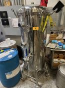 Stainless Steel Dry Hop Cannon on Casters (Approx. 2' Diameter 6'6" O.H.)