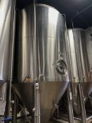 Premier Stainless 120 BBL Stainless Steel Fermentation Tank - Cone Bottom, Glycol Jacketed,