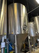Premier Stainless 120 BBL Stainless Steel Fermentation Tank - Cone Bottom, Glycol Jacketed,