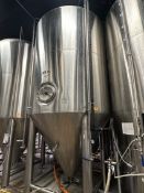 Premier Stainless 120 BBL Stainless Steel Fermentation Tank - Cone Bottom, Glycol Jacketed,