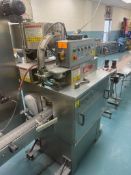 Kaps-All Model D Automatic 4 Spindle Inline Screw Capper with Side Grip Conveyor- (Qty-2), 220 V,