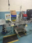 Kaps-All Model VOL-32-8 Automatic Inline Volumetric Piston Filler with Pneumatic Press On Capper,