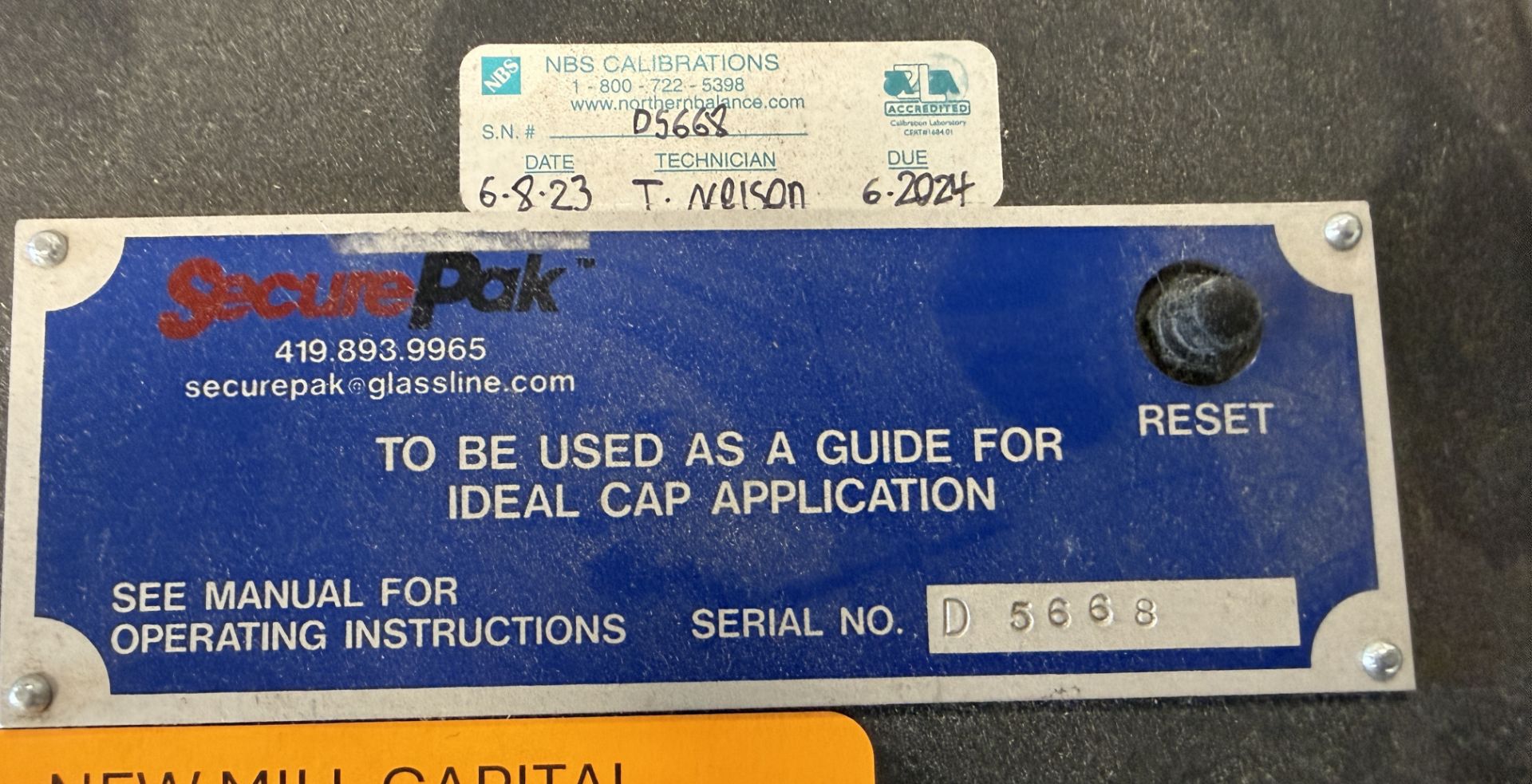 Secure Pak Electronic Torque Tester S#D5668