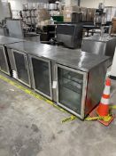 True #TBB-4G-F-LD 3 Door Stainless Steel Reach in Commercial Refrigerator w/Racks & Manual, 91"L x