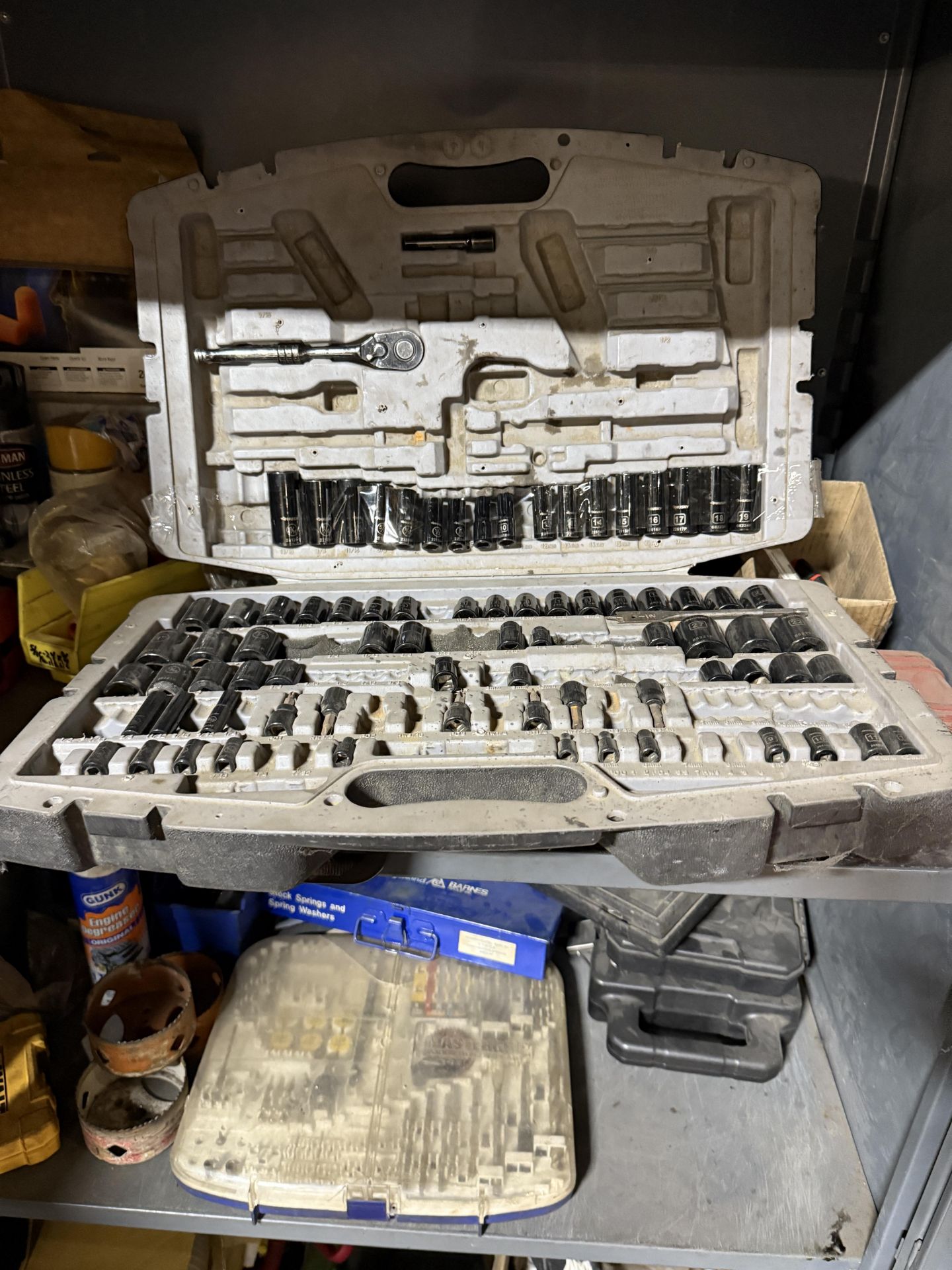 Metal Storage Cabinet w/Contents c/o: Torch Gauges, Flaring Tools ...