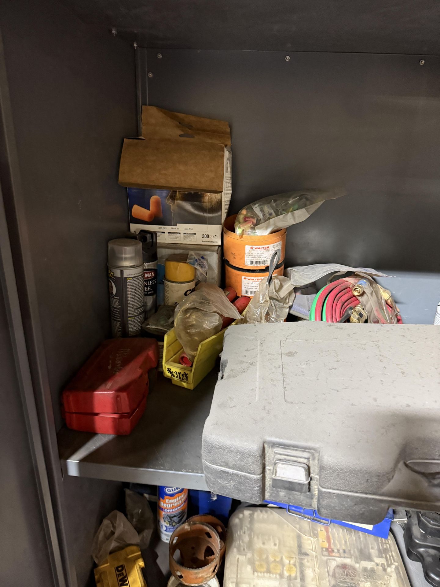 Metal Storage Cabinet w/Contents c/o: Torch Gauges, Flaring Tools ...