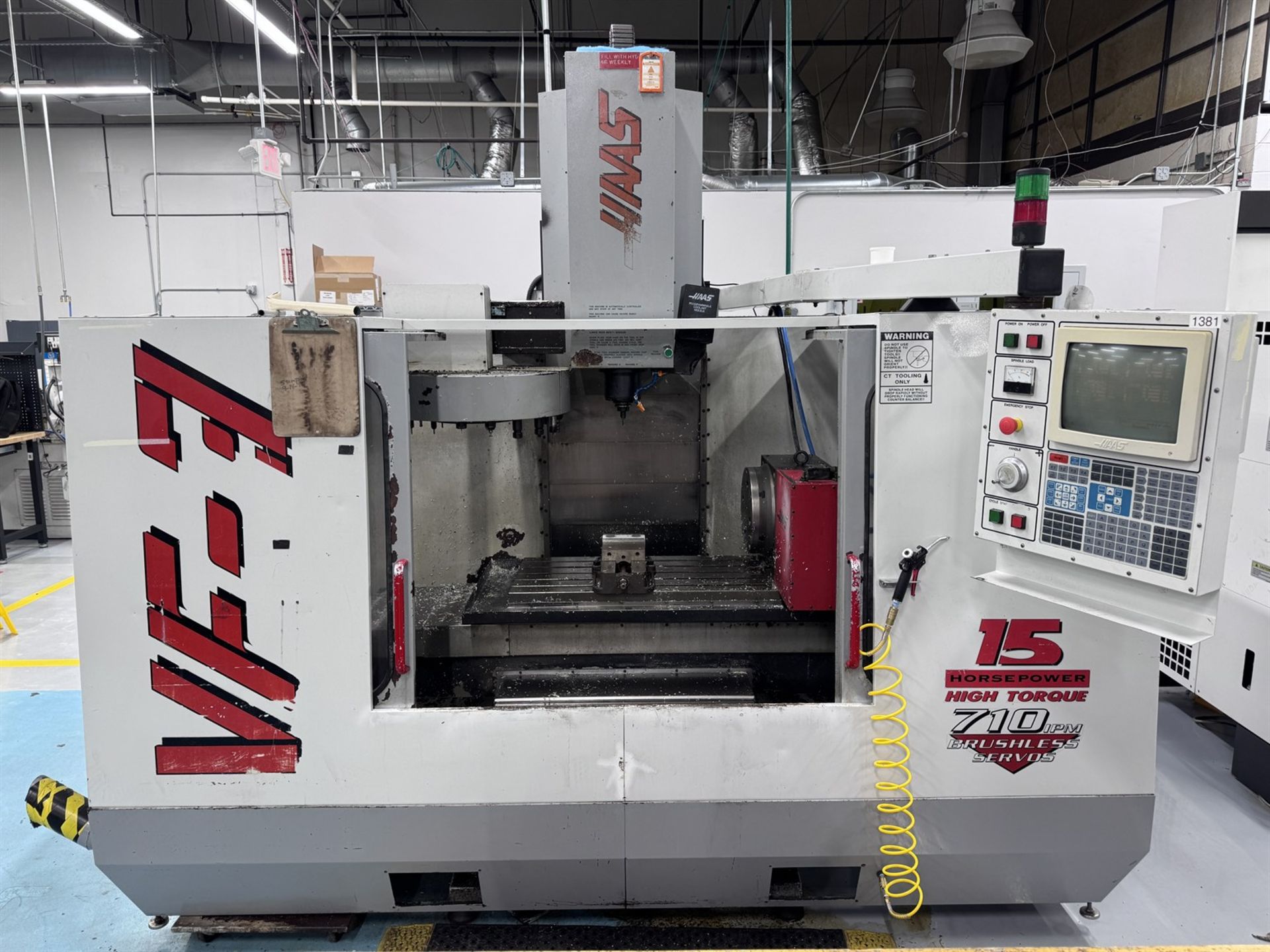 HAAS VF-3 4-Axis Vertical Machining Center, s/n 9127, w/ Haas Control, 18" x 48" Table, 3500 lb. - Image 2 of 8