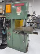 POWERMATIC 87 Vertical Band Saw, s/n 987827, w/ 24" x 24" Table, 19-3/4" Throat, 600 Blade Welder