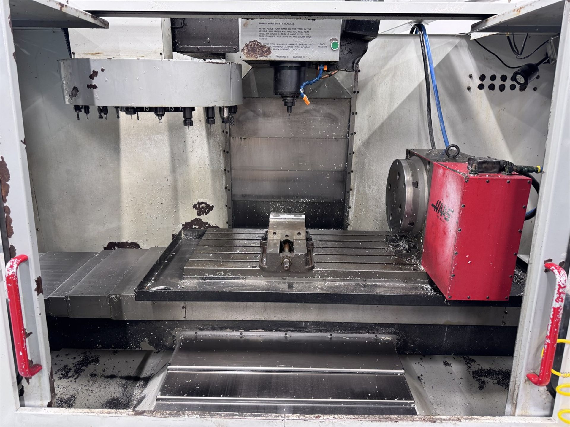 HAAS VF-3 4-Axis Vertical Machining Center, s/n 9127, w/ Haas Control, 18" x 48" Table, 3500 lb. - Image 3 of 8