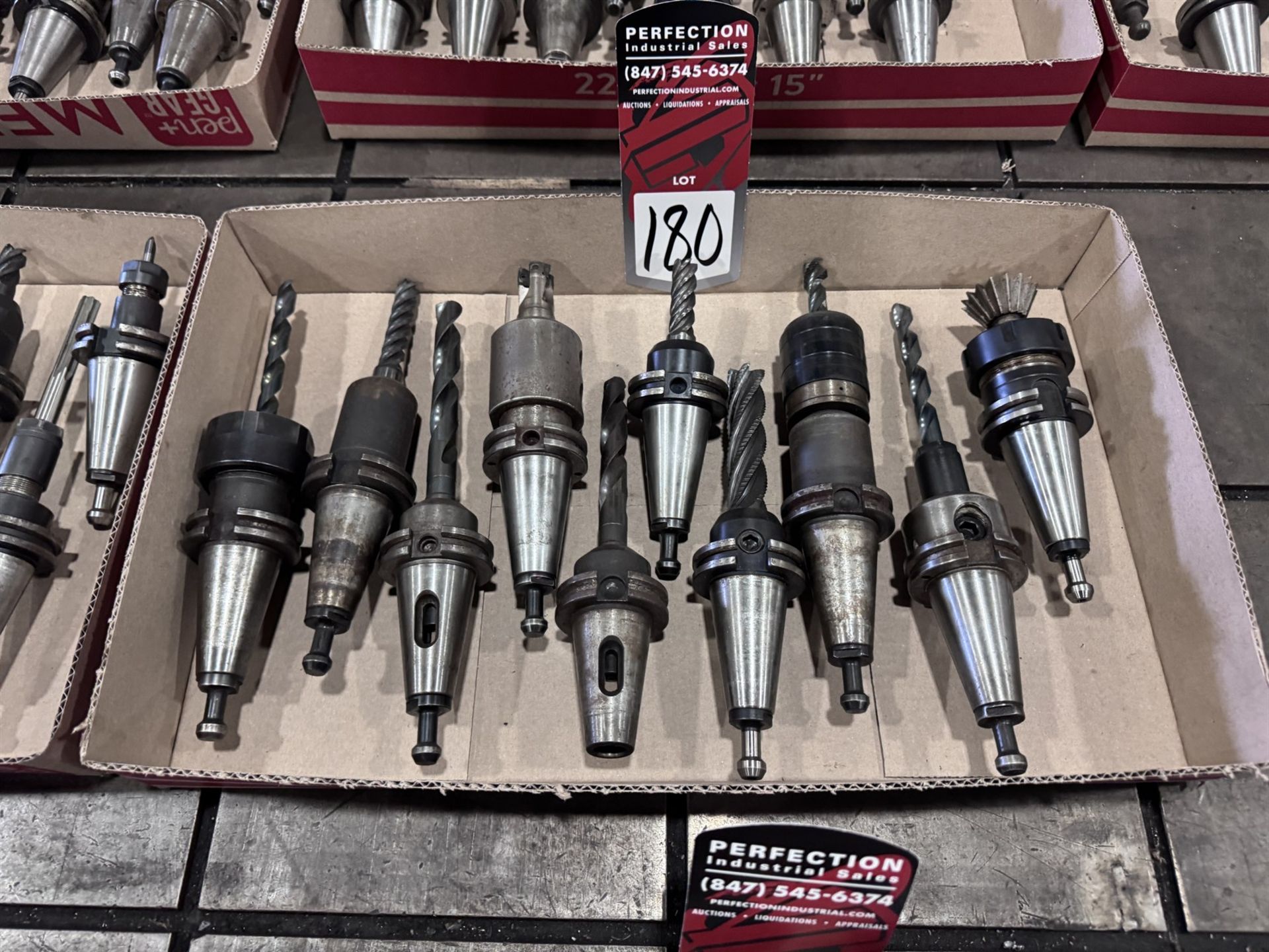 Lot of (10) CAT 40 Tool Holders