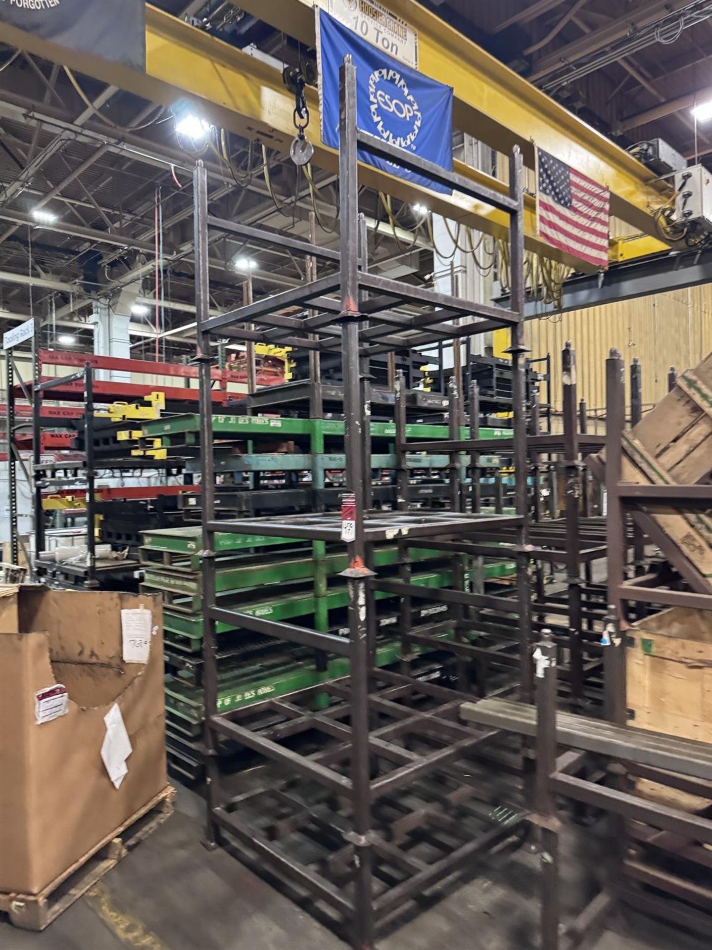 Lot of Assorted 4-Post Stackable Stock Racks