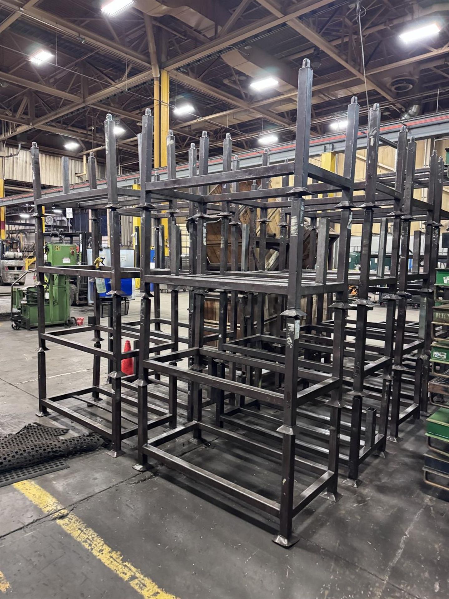 Lot of Assorted 4-Post Stackable Stock Racks