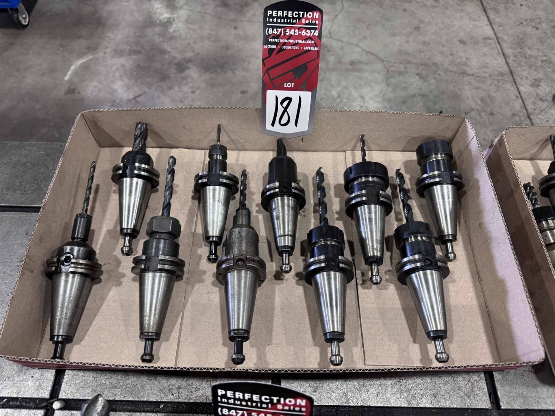 Lot of (10) CAT 40 Tool Holders