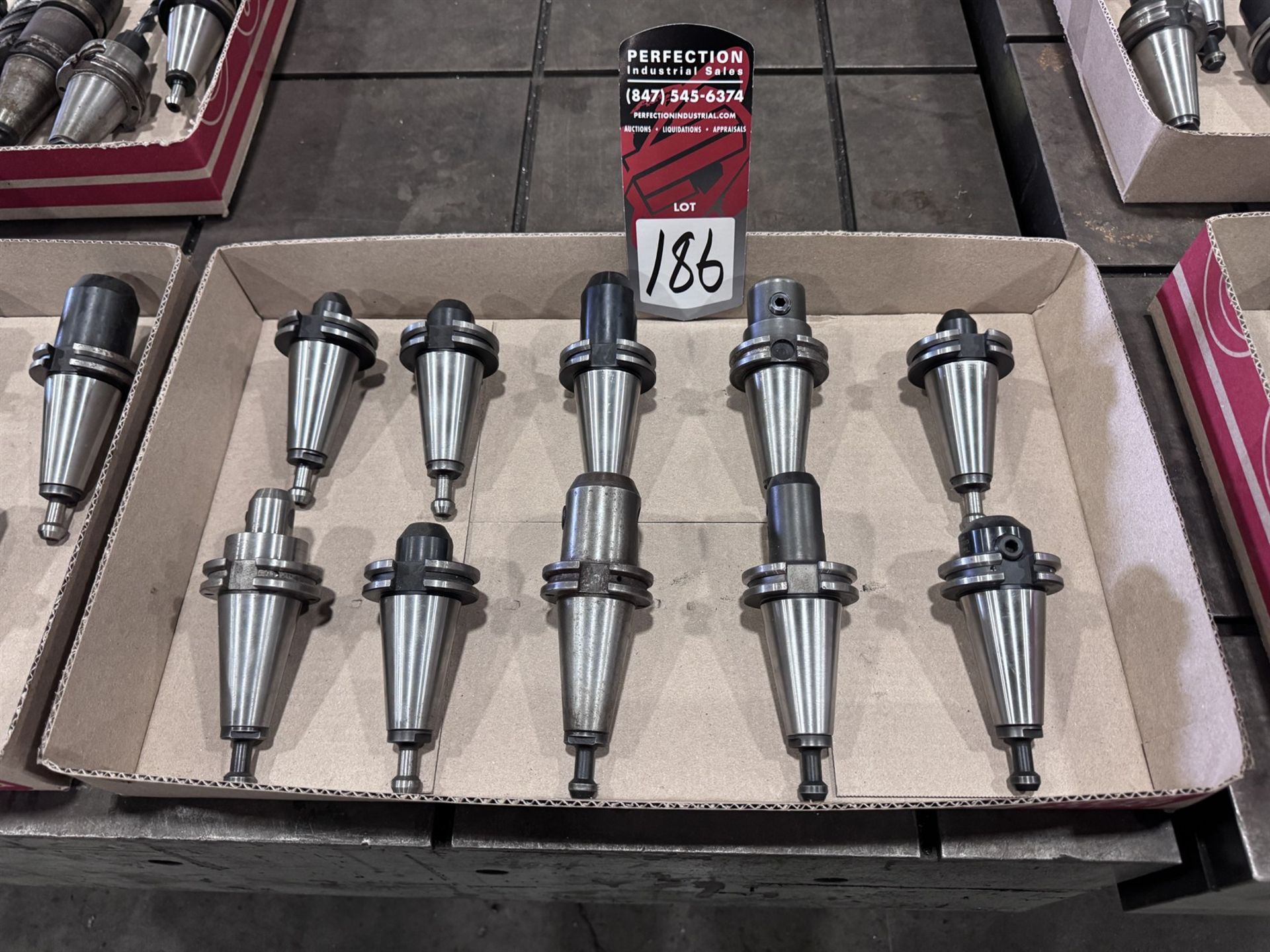Lot of (10) CAT 40 Tool Holders